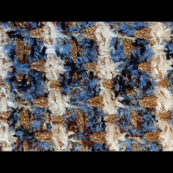 NWOT Zara Knit Tweed Metallic Boxy Oversized Hoodie size M - Picture 4 of 12